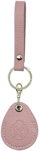 Leather Key Fob Holder, Access Card Key Chains RFID Protector, NFC Smart Key by KRSURERICHER
