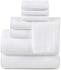REDKISS Soft 8 Piece Waffle Towel Set, Microfiber, Lighter Weight, Quick Dry by REDKISSOnline