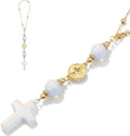 Cross for Car Mirror Hanging, Drive Safe Rear View Mirror Cross Ornament Charm by Heran