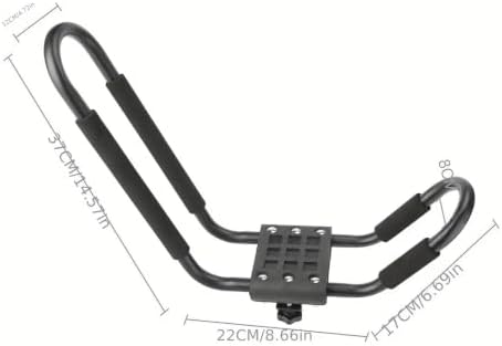 1pair Kayak Roof Rack for Car Top Carrier J Cross Bar Canoe Boat Mount - Image 6