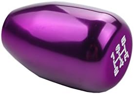 DEWHEL JDM Universal 5 Speed Manual Shift Knob M10x1.5 Screw On Purple - Image 2