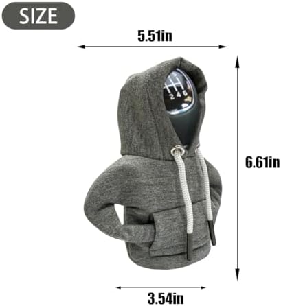 JOYCOURT Car Gear Shift Hoodie Auto Shifter Knob Cover - Image 2