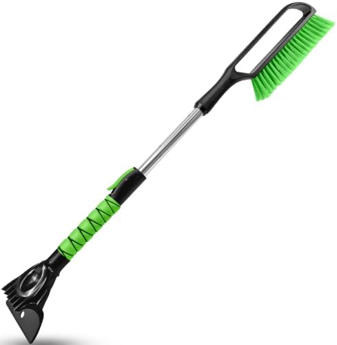 SEAAES 35.5 Inch Extendable Snow Brush, Windshield Snow Scraper by SEAAES