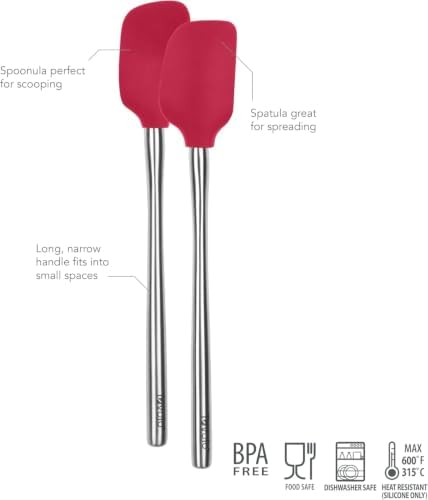 Tovolo Flex Core Mini Silicone Spatula Spoonula Set of 2 - Image 3
