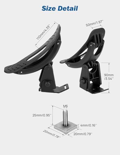 JOYTUTUS T-Slot Kayak Roof Rack Saddles, Only Fits - Image 6