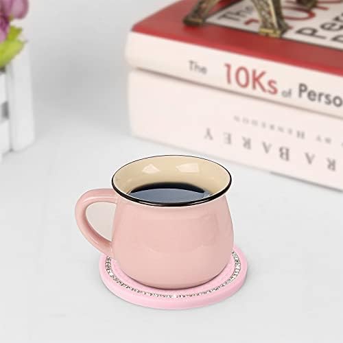 2 Pack Bling Cup Holder Insert Coasters, 2.75 Inch Soft Crystal Rhinestone - Image 3