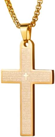Pendant Cross for Car Rear View Mirror Necklace for Men Charm Car Mirror by LeapoFaith