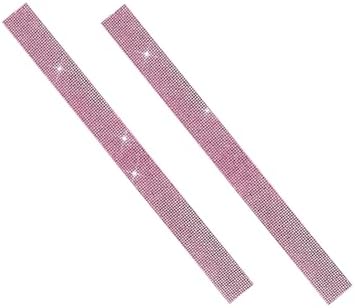 2PCS Bling Car Door Sill Protector, Shiny Crystal Rhinestone Door Edge Entry - Image 7