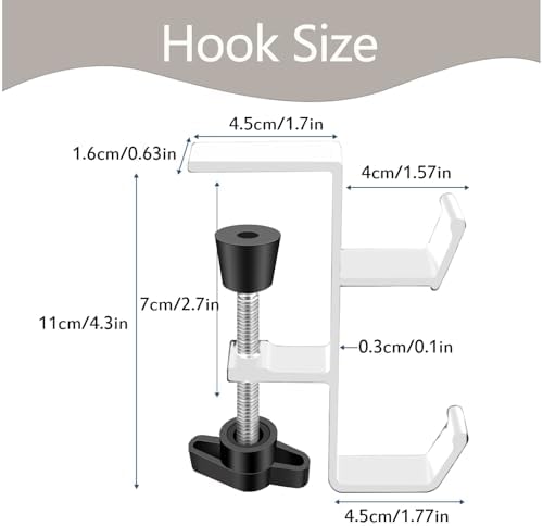 Desktop Hook Under-Table Handbag Hanger Wallet Hook Simple - Image 7