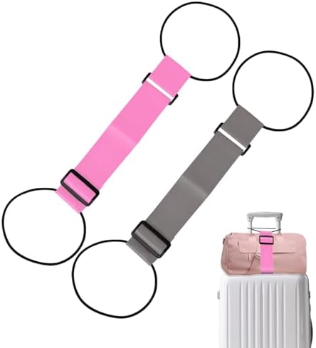 Luggage Connector Straps 2 Pack, Adjustable Add-a-Bag Strap by Unknown