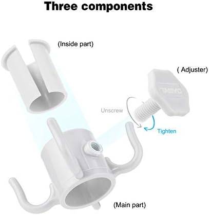 TAGVO Beach Umbrella Hanging Hook, 2 Pack Umbrella Hooks Hanger, 4 Prongs Beach - Image 4