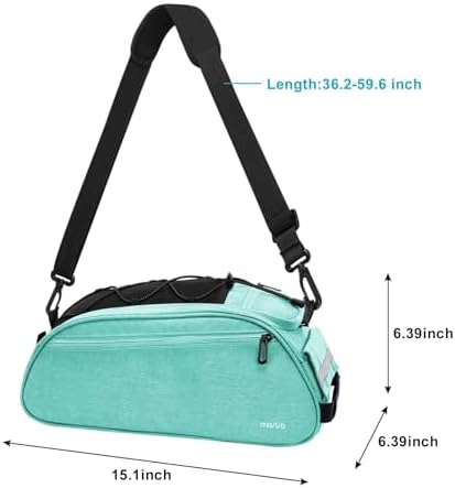 MOSISO Bike Rack Bag, Waterproof Bicycle Trunk Pannier Rear Seat Pouch - Image 6