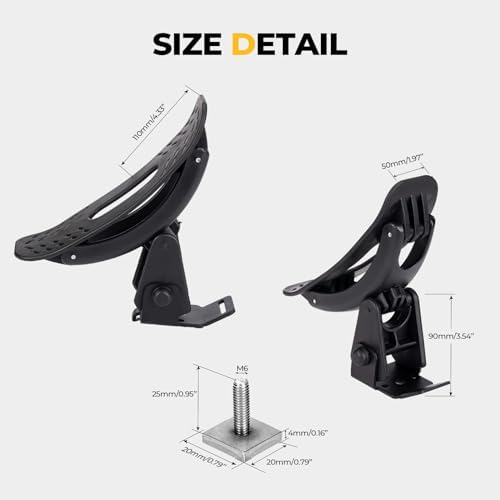 BougeRV T-Slot Kayak Roof Rack Saddles, 150LBS Load Capacity（2 Pairs） - Image 3
