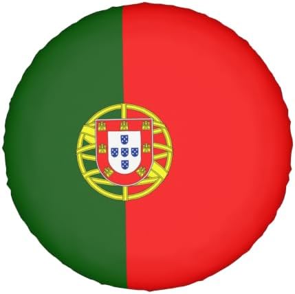 Portuguese Flag Spare Tire Cover, Universal Waterproof & Dustproof Wheel - Image 2