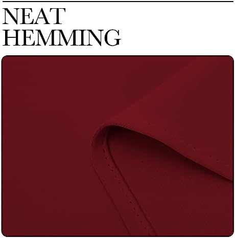 NICETOWN Christmas Burgundy Blackout Curtains, 1 Pair, 34 x 84-inch - Image 6