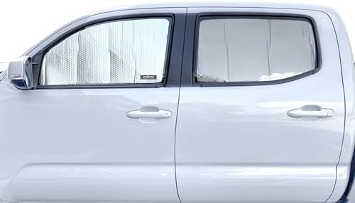 Rear Side 2nd Row Sunshade fits 2016-2023 Toyota Tacoma, Double Cab - Image 5