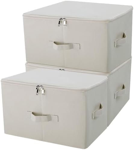3-Pack Collapsible & Stackable Rigid Storage Organizer Bins by iwillCREATEPRO