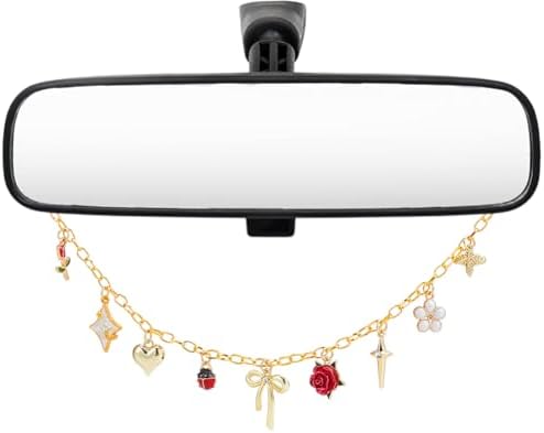 Rearview Mirror Charm for Car Aluminum Chain by BEAMARKER