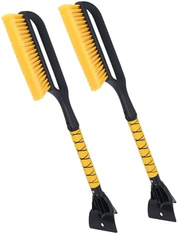 KeFanta Ice Scrapers for Car Windshield, 2 Pack 27'' Snow Removal Brush for SUV by KeFanta