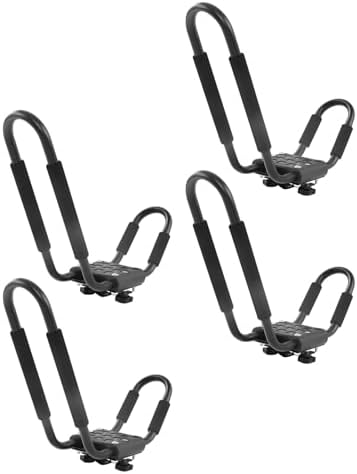 Kayak Roof Top Mount Rack Sturdy Alloy Steel 150LBS Load Holder - Image 5