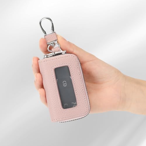 SENDEFN Universal Car Key Fob Case Leather Smart Remote Keychain Protector - Image 6