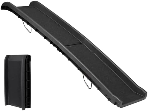 LEMY 61 Inch Folding Dog Ramp for Cars, Non-Slip Dog Pet Stairs, Step Ladder by LEMY