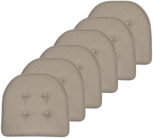 Sweet Home Collection Chair Cushion Memory Foam Pads Tufted Slip Non Skid by SweetHomeCollection