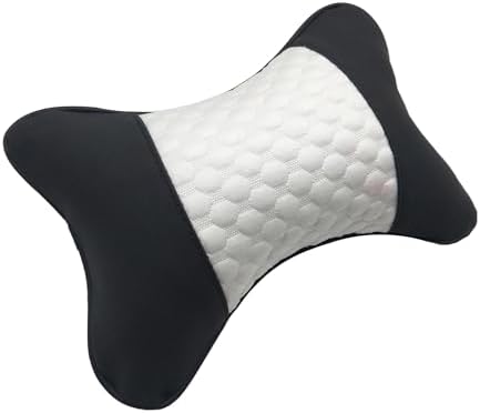 Car Neck Pillows Both Side Pu Leather 2pieces Pack Headrest Fit - Image 5