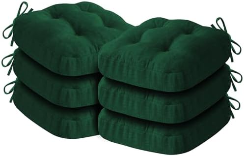 IASEAHK Memory Foam Dining Chair Cushions, 16.5"x16.5"x3.5" by IASEAHK