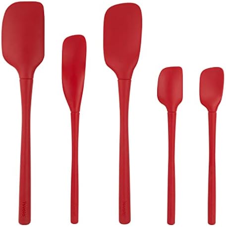 Tovolo Flex Core 5 Piece Silicone Spatula Set Heat Resistant All Silicone by Tovolo