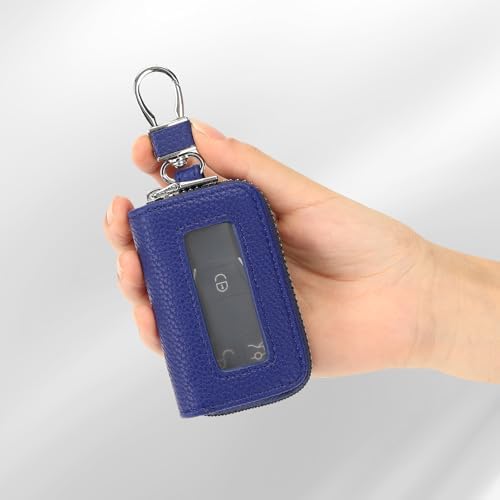 SENDEFN Universal Car Key Fob Case Leather Smart Remote Keychain Protector - Image 6
