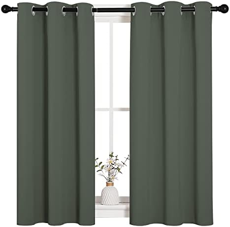 NICETOWN Dark Mallard Blackout Curtains - Image 2