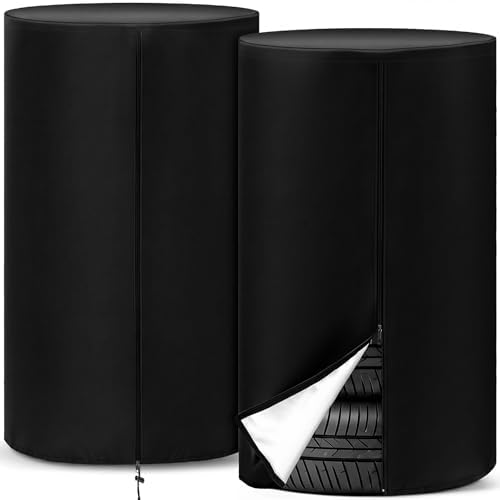 2 Pcs Tire Storage Bags 420d 33" Outdoor Waterproof Holds 4 Tires by Wesnoy
