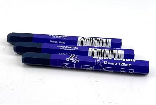 Zeluga 4.7in. x 0.47in. Hex Shape Industrial Lumber Marking Crayons - Image 2