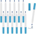 12 PCS Light Blue Liquid Chalk Markers, Fine Tip Neon Erasable Pens by Unknown
