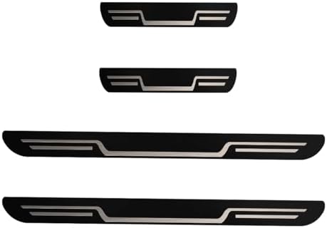 Craedli 4PCS Car Door Sill Protector Sticker, Stainless Steel Auto Door Edge by Unknown