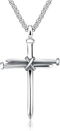 Isaiah 41:7 Nail Cross for Car Rearview Mirror Hanging Accessories Pendant by LeapoFaith