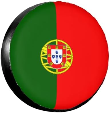 Portuguese Flag Spare Tire Cover, Universal Waterproof & Dustproof Wheel by YSYZSDS