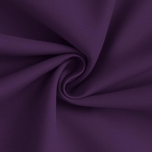 Yakamok Purple 100% Blackout Curtains 84 Inches Long - Image 3