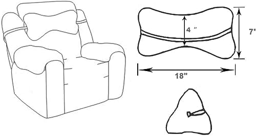 Couch Neck Pillows Adjustable Cotton Headrest Pillows - Image 6