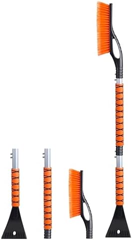 EcoNour 43" Ice Scrapers for Car Windshield | 3 Parts Detachable Snow Brush by EcoNour