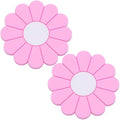 2-Pack Car Cup Holder Coaster Inserts, Daisy Shape, 2.75 Inch Non-Slip Silicone by MEAJOO