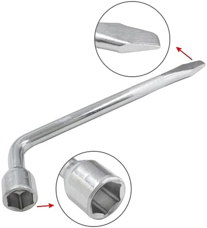 Piutouyar 21mm Car Spare Tire Wrench, Heavy Duty Tire Lug Wrench - Image 3