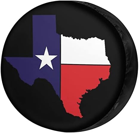 Texas Flag Spare Tire Cover Wheel Tire Cover Fit Trailer, SUV and Many Vehicle by Foruidea