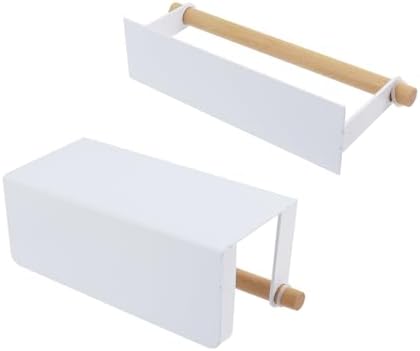 Bitray Wall Mounted Umbrella Holder White Iron Adjustable Stand No Drill - Image 4