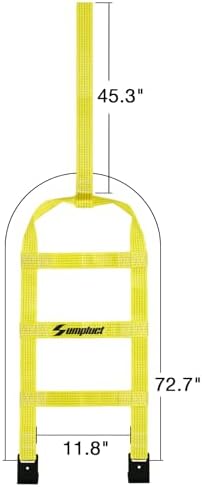 Tow Dolly Basket Straps with Flat Hook Fit 14" 15" 16" Car Tires - Image 3