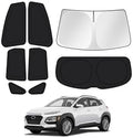 Canvcle Window Shades for 2018-2023 Hyundai Kona Accessories Windshield Sun by Canvcle