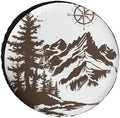 Camper Spare Tire Cover 14 Inch Mountains by HighonHi