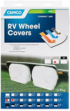 Camco 45331 Vinyl Wheel & Tire Protector, 2 Pack by Camco