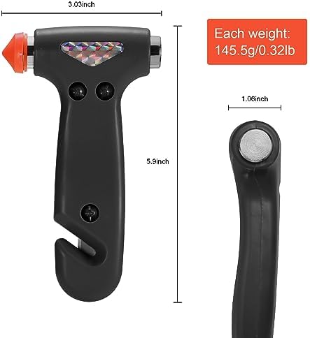 THINKWORK Car Safety Hammer, 3-in-1 Emergency Escape Tool - Image 3